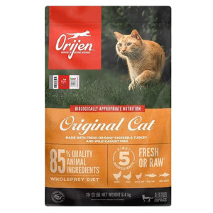 
Orijen, a native cat, is eager to love cats, chicken, six kinds of fish, grain-free whole cat food 5.4kg, imported adult and young cat staple food