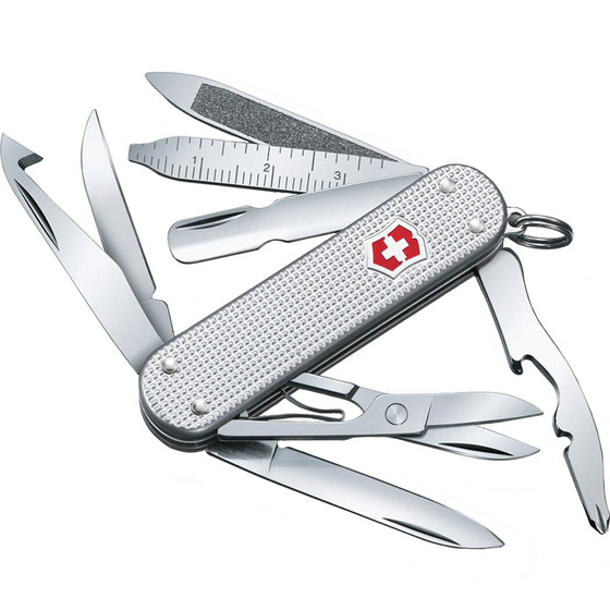 Victorian Swiss Army Knife 58mm silver aluminum alloy knife handle mini military knife 0.6381.26 folded fruit knife