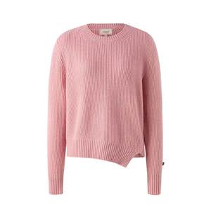 
[49% wool] Eland Clothes Sweater Women's Asymmetric Hem Comfortable Long Sleeve Top