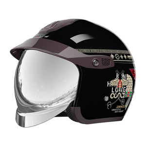 
Electric vehicle helmet men's 3C certified four-season universal push-type electroplated silver sunscreen lens motorcycle helmet