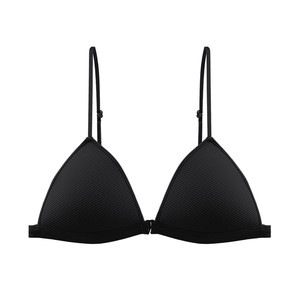 Front button push-up small breast bra, feminine deep V, beautiful back lift, anti-sagging French triangle cup summer thin bra