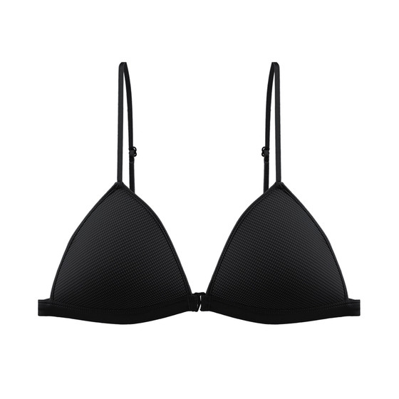 Front button push-up small breast bra, feminine deep V, beautiful back lift, anti-sagging French triangle cup summer thin bra