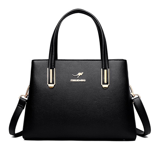 
Brand authentic Kangaroo leather bag women's handbag 2025 new middle-aged mother large capacity crossbody bag