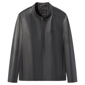 
[Sheep Leather] Qipai Men's Genuine Leather Jacket 2026 New Stand Collar Business Leather Jacket Men's Windproof Jacket