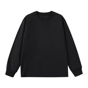 
Pull back long-sleeved T-shirt men's 2026 new black high-end sense youth inner wear loose right shoulder pure cotton bottoming shirt Y