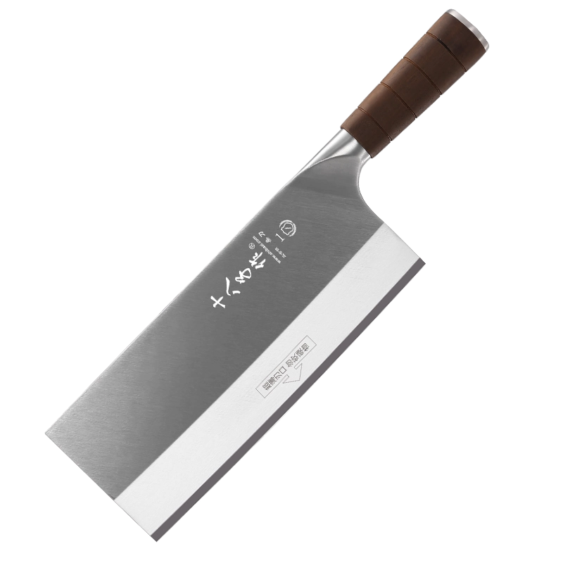 名刀大全 十八子作专业厨师刀具9铬复合钢菜刀名锋2号桑刀F306-S2