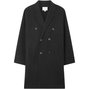 
Mind Bridge Winter Lapel Jacket Men's Double Breasted Coat 2025 Mid-length Woolen Jacket