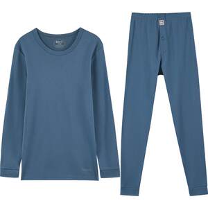 
Red Bean Men's Combed Cotton Autumn Clothes and Autumn Pants Antibacterial and Deodorizing Thin Cotton Sweater Teenagers Thermal Underwear Set