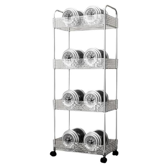 Park Ang Kitchen Storage Rack Trolley - Multi-Layer Rolling Organizer