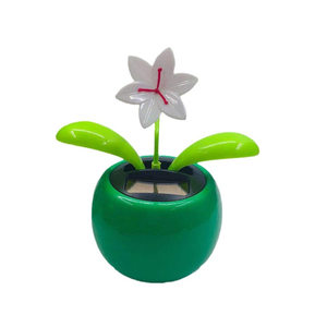 
Solar car ornaments Apple flower cute automatic swing small flower car interior decoration ornaments men and women