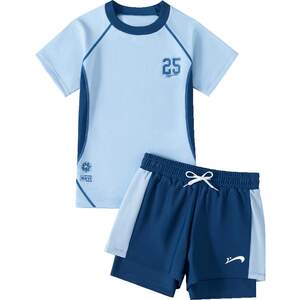 
Guirenniao children's swimsuit boys 2026 new medium and large children's split swimsuit swimming trunks youth racing swimwear