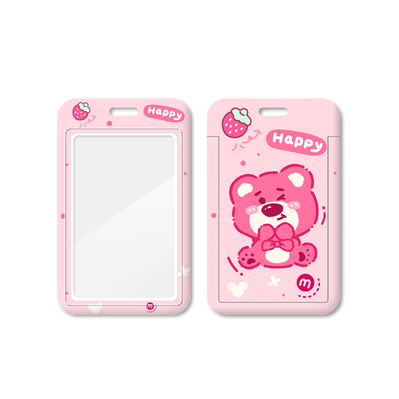 Capa de cartão Qise Colored Glaze Cartoon - Capa protetora de PVC para ...