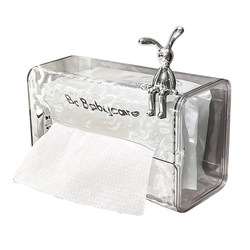 Wall-mounted face towel storage box without punching holes