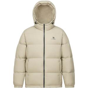 Camel Volcano Down Jacket Men's Thickened Winter 2025 Hooded Short Couple Bread Men's Coldproof Jacket