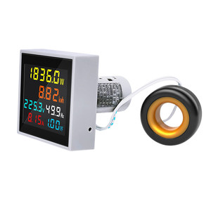 
Electric meter Household smart electricity meter Power meter AC digital display voltmeter Ammeter Frequency meter Tester