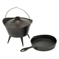Black Deer Camping Equipment Supplies Cast Iron Frying Pan Stock Pot