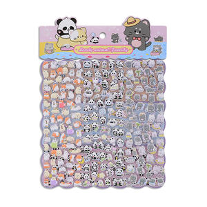 
Little nose animal three-dimensional bubble stickers for children boys and girls decorative rewards panda kittens puppy stickers