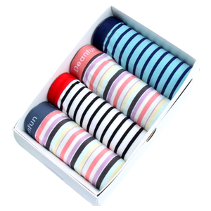 4 Die Anfen Ms. Anfen Plane underwear Modal Stripes New Strokes, Soft, Comfortable, Low Low Low Sexy Underpants
