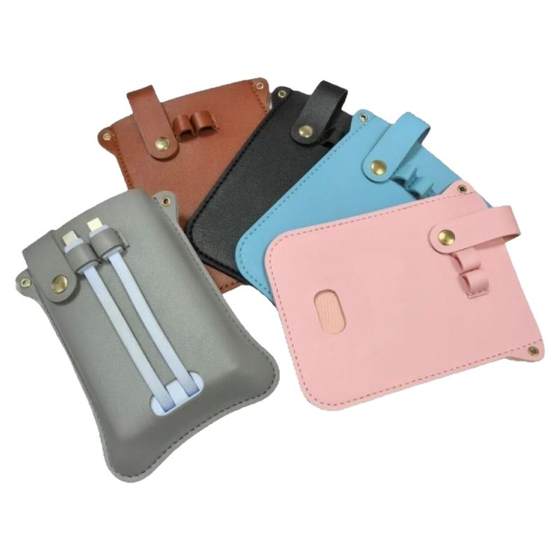 Power bank storage bag suitable for universal 20,000 mAh 22.5/30 watt portable travel protective case with cable