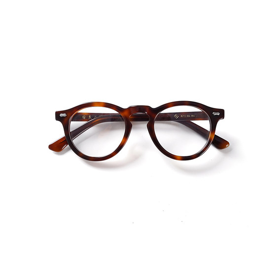 
Mena x DSTR Peanut 1.0 cooperative Japanese retro handmade glasses frame national trend men and women round frame