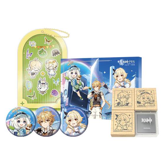 [Original God Official] 2023 Carnival Cluster Series Badge Bai Packing Seal Group Genshin