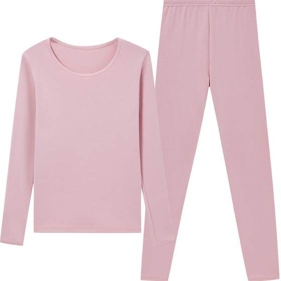 
Three guns thermal underwear women's suit pure cotton round neck autumn clothes and autumn pants men's half high collar anti-static no side seams autumn and winter