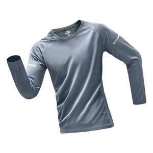 
Quick-drying long-sleeved T-shirt men's spring sports tops running training outdoor hiking base fitness clothes new style