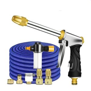 
High-pressure car wash water gun household water grab telescopic water pipe hose water pump flush car machine spray head watering artifact set