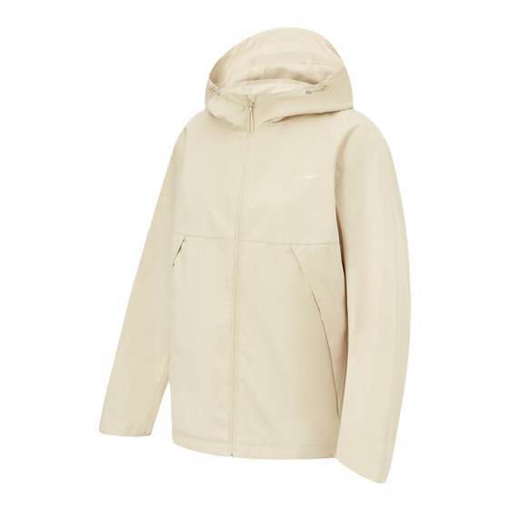 
Chinese Li Ning Women's Fitness Water-Repellent Yoga Jacket Windproof Moisturizing Loose Sports Wind Coat AFDU080