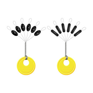 
Fishing super tight silicone space beans super high quality rubber 100 sets of olive-shaped bulk small fishing gear accessories