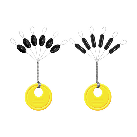 
Fishing super tight silicone space beans super high quality rubber 100 sets of olive-shaped bulk small fishing gear accessories