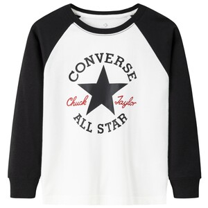 
Converse children's wear long-sleeved T-shirt 2026 spring new boys' tops pure cotton bottoming shirts for girls medium and large children