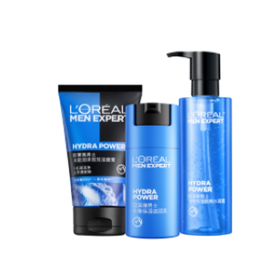 [618 Live Broadcast Instant Discount] L'Oreal Men's Moisturizing Set Facial Cleanser, Emulsion and Skin Care Products Father's Day Gift