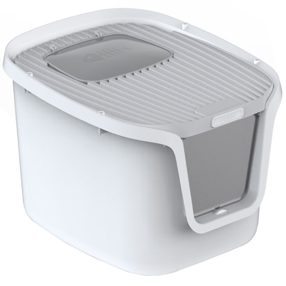 Rolling tail cat sand pot super large fully enclosed anti -splash anti -band sand deodorant integrated top into the toilet hot list