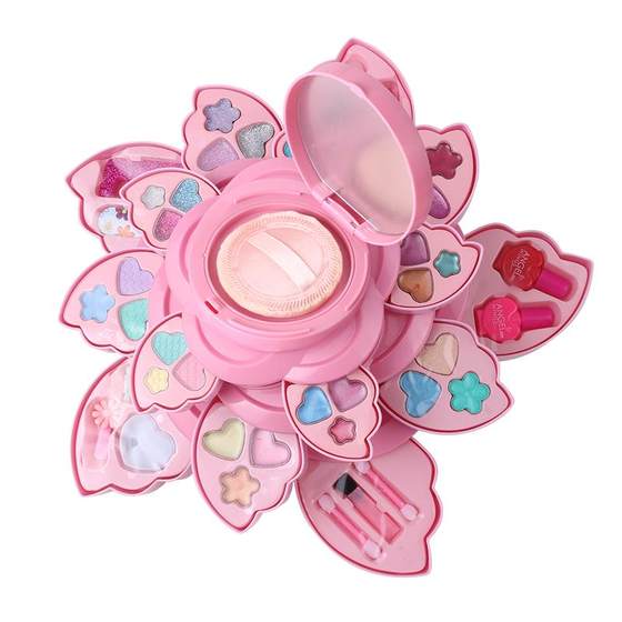 
Children's cosmetics makeup set toys non-toxic girls birthday gift makeup box girls gift box nail polish