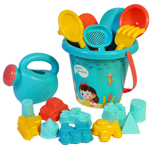 Small beach bucket set plastic thickened seaside beach toys plastic bucket baby sand playing tools children's toys