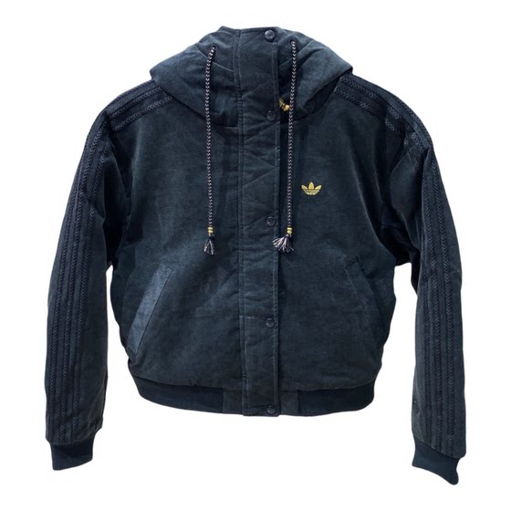 
Adidas Adidas Clover 26 Year of the Horse New Year's Hooded Warm Sports Jacket Cotton Clothes KT0722