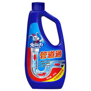 Rabbit force pipeline dredging agent deodorant, strong through the kitchen toilet floor drainage hair blocked and dissolved in the sewer to taste