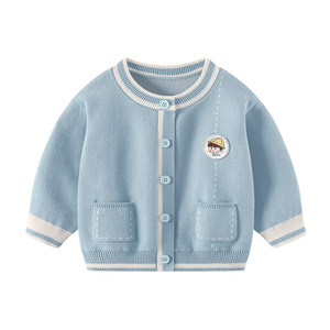 
Baby coat spring 2026 new sweater knitted cardigan boys style tops children spring baby clothes