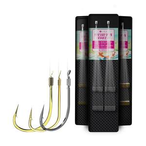 
Xiaofengxian gold sleeve short line double hook finished product tied stream sleeve hook crucian carp Izu Iseni Jin Haixi fish hook