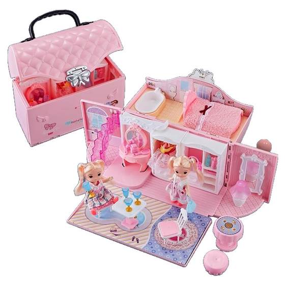 
Girls toys doll house gift box Ba Princess Girls Playing House Set Aisha doll Children's 2025 new model