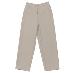 
KNgs spring retro style simple solid color slimming straight elastic waist cropped pants harem pants casual pants women