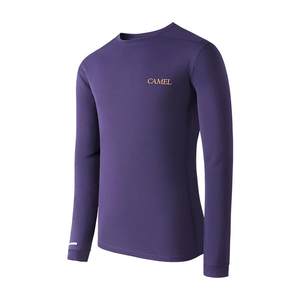 
[Wind Speed] Camel Quick-Drying T-shirt Sports T-shirt Long Sleeve Women's Men's Casual Outdoor Running Fitness Top