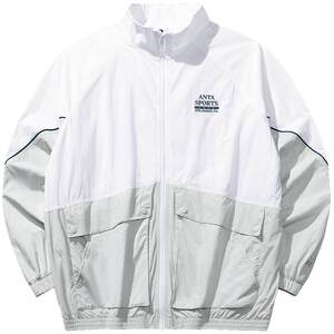 
ANTA casual woven stand collar sports windbreaker men's spring loose coat windproof jacket top 152538602
