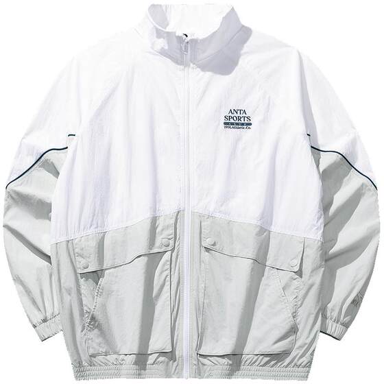 
ANTA casual woven stand collar sports windbreaker men's spring loose coat windproof jacket top 152538602
