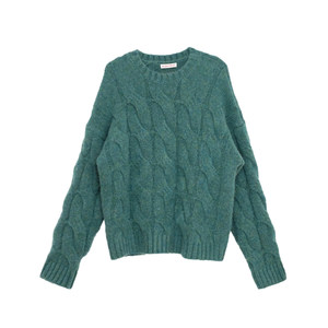 
Wild House casual twist sweater for women in autumn and winter fashion trend cute loose lazy style pullover knitted top