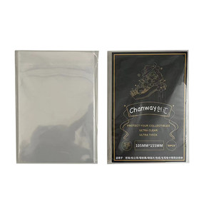 Chuanghui flat mouth card film 20 silk protective suite high transparency 6 inch writing small card Ming postcard to make flat pockets