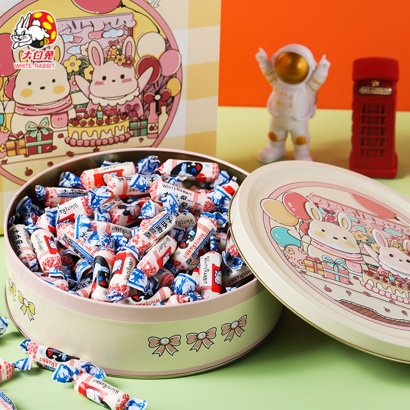 上海大白兔奶糖500g创意礼盒送男女朋友闺蜜情圣诞节糖果礼物