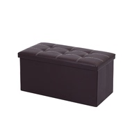 Multifunctional Leather Stool Toy Storage Box, Small Sofa, Folding
