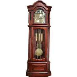 German Hemler European-style 12-tone All-solid Wood Hedgehog Rosewood Chinese-style Floor Clock Large Pendulum Clock Retro Mechanical Living Room